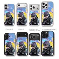 Lewis Hamilton F1 purple helmet art Chris Brown Phone Case Black Electroplated Silver For Iphone 11 To 17