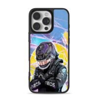 Lewis Hamilton F1 purple helmet art iPhone 16 Pro Max Black Case