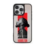 Lewis Hamilton F1 racer portrait iPhone 16 Pro Max Black Case