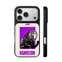 Lewis Hamilton F1 racer victory pic iPhone 17 Pro Max Black Case