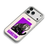 Lewis Hamilton F1 racer victory pic iPhone 17 Pro Max Electroplated Silver Case2