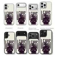 Lewis Hamilton F1 racing helmet art Chris Brown Phone Case Black Electroplated Silver For Iphone 11 To 17