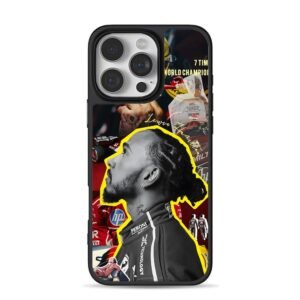 Lewis Hamilton F1 seven world champ iPhone 16 Pro Max Black Case