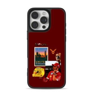 Lewis Hamilton F1 UK bulldog race iPhone 16 Pro Max Black Case