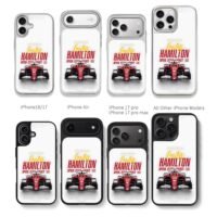 Lewis Hamilton Ferrari F1 race car Chris Brown Phone Case Black Electroplated Silver For Iphone 11 To 17