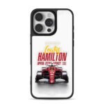Lewis Hamilton Ferrari F1 race car iPhone 16 Pro Max Black Case