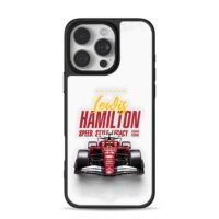 Lewis Hamilton Ferrari F1 race car iPhone 16 Pro Max Black Case