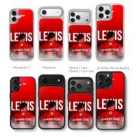 Lewis Hamilton Ferrari racing suit Chris Brown Phone Case Black Electroplated Silver For Iphone 11 To 17
