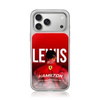 Lewis Hamilton Ferrari racing suit iPhone 17 Pro Max Electroplated Silver Case1