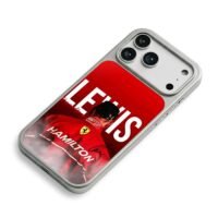 Lewis Hamilton Ferrari racing suit iPhone 17 Pro Max Electroplated Silver Case2