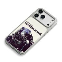 Lewis Hamilton Mercedes F1 helmet iPhone 17 Pro Max Electroplated Silver Case2