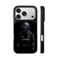 Lewis Hamilton Petronas F1 racer iPhone 17 Pro Max Black Case