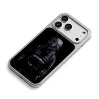 Lewis Hamilton Petronas F1 racer iPhone 17 Pro Max Electroplated Silver Case2