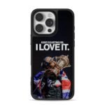 Lewis Hamilton trophy quote UK flag iPhone 16 Pro Max Black Case