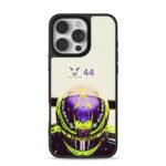 Lewis Hamilton44 F1 helmet Mercedes iPhone 16 Pro Max Black Case
