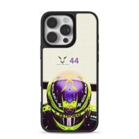 Lewis Hamilton44 F1 helmet Mercedes iPhone 16 Pro Max Black Case