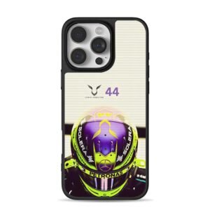 Lewis Hamilton44 F1 helmet Mercedes iPhone 16 Pro Max Black Case