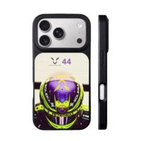 Lewis Hamilton44 F1 helmet Mercedes iPhone 17 Pro Max Black Case