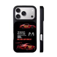 Lightning McQueen 911 GT3 RS flags iPhone 17 Pro Max Black Case