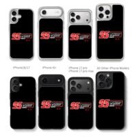Lightning McQueen 95 race day logo Chris Brown Phone Case Black Electroplated Silver For Iphone 11 To 17