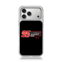 Lightning McQueen 95 race day logo iPhone 17 Pro Max Electroplated Silver Case1