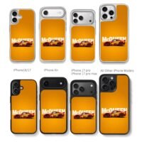 Lightning McQueen 95 racer orange Chris Brown Phone Case Black Electroplated Silver For Iphone 11 To 17