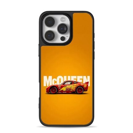 Lightning McQueen 95 racer orange iPhone 16 Pro Max Black Case