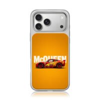 Lightning McQueen 95 racer orange iPhone 17 Pro Max Electroplated Silver Case1