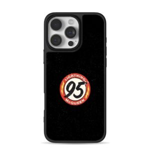 Lightning McQueen 95 racing emblem iPhone 16 Pro Max Black Case