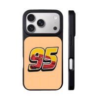 Lightning McQueen 95 red race car iPhone 17 Pro Max Black Case