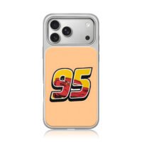 Lightning McQueen 95 red race car iPhone 17 Pro Max Electroplated Silver Case1