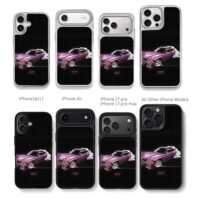 LikeHell purple BMW E36 burnout art Chris Brown Phone Case Black Electroplated Silver For Iphone 11 To 17