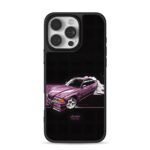 LikeHell purple BMW E36 burnout art iPhone 16 Pro Max Black Case