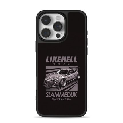 LIKEHELL SLAMMEDUK JDM car iPhone 16 Pro Max Black Case
