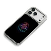 LIMITLESS over neon brain art iPhone 17 Pro Max Electroplated Silver Case2