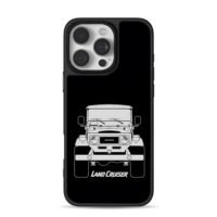 Line art Toyota Land Cruiser iPhone 16 Pro Max Black Case