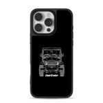 Line art Toyota Land Cruiser iPhone 16 Pro Max Black Case