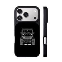 Line art Toyota Land Cruiser iPhone 17 Pro Max Black Case