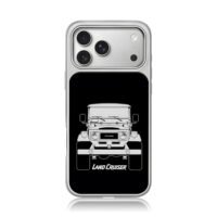 Line art Toyota Land Cruiser iPhone 17 Pro Max Electroplated Silver Case1