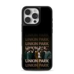 Linkin Park band repeated text iPhone 16 Pro Max Black Case