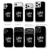 Linkin Park distressed logo Chris Brown Phone Case Black Electroplated Silver For Iphone 11 To 17