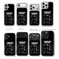 Linkin Park From Zero Tour 2025 Art Chris Brown Phone Case Black Electroplated Silver For Iphone 11 To 17