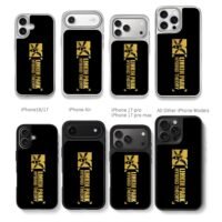 Linkin Park Hybrid Theory logo Chris Brown Phone Case Black Electroplated Silver For Iphone 11 To 17