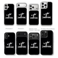 Linkin Park Hybrid Theory logo Chris Brown Phone Case Black Electroplated Silver For Iphone 11 To 17