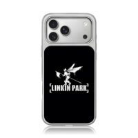 Linkin Park Hybrid Theory logo iPhone 17 Pro Max Electroplated Silver Case1