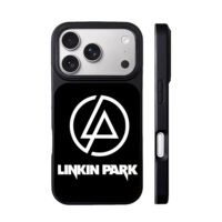 Linkin Park logo and band name iPhone 17 Pro Max Black Case