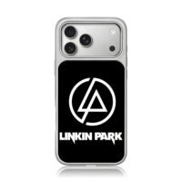 Linkin Park logo and band name iPhone 17 Pro Max Electroplated Silver Case1