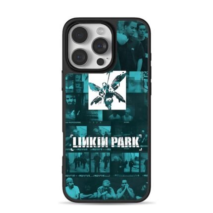 Linkin Park logo band photo collage iPhone 16 Pro Max Black Case