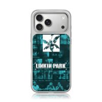 Linkin Park logo band photo collage iPhone 17 Pro Max Electroplated Silver Case1