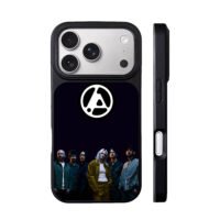 Linkin Park members with their logo iPhone 17 Pro Max Black Case